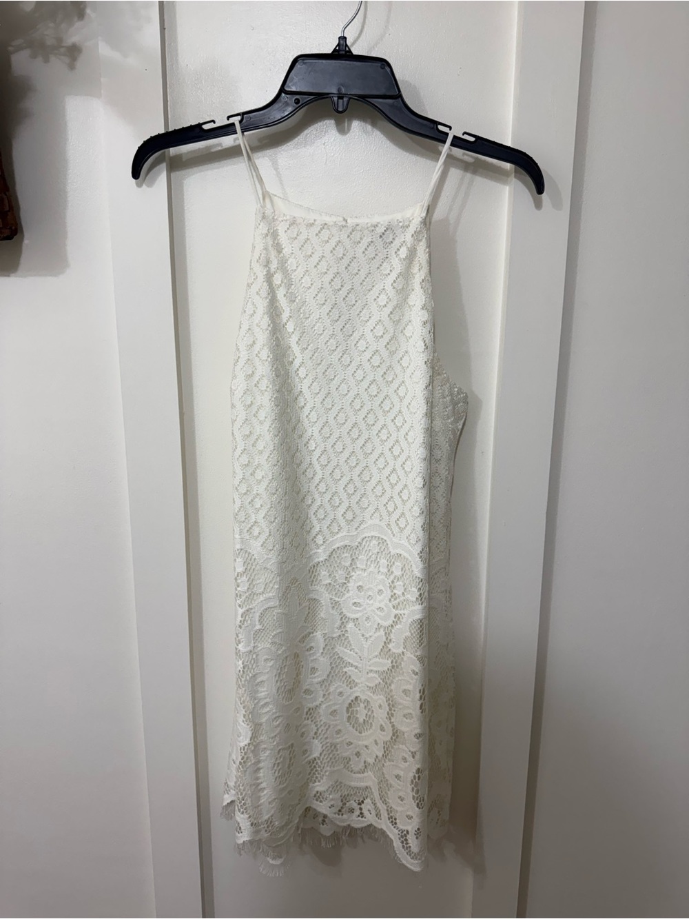 Speechless White Lace Mini Slip Dress